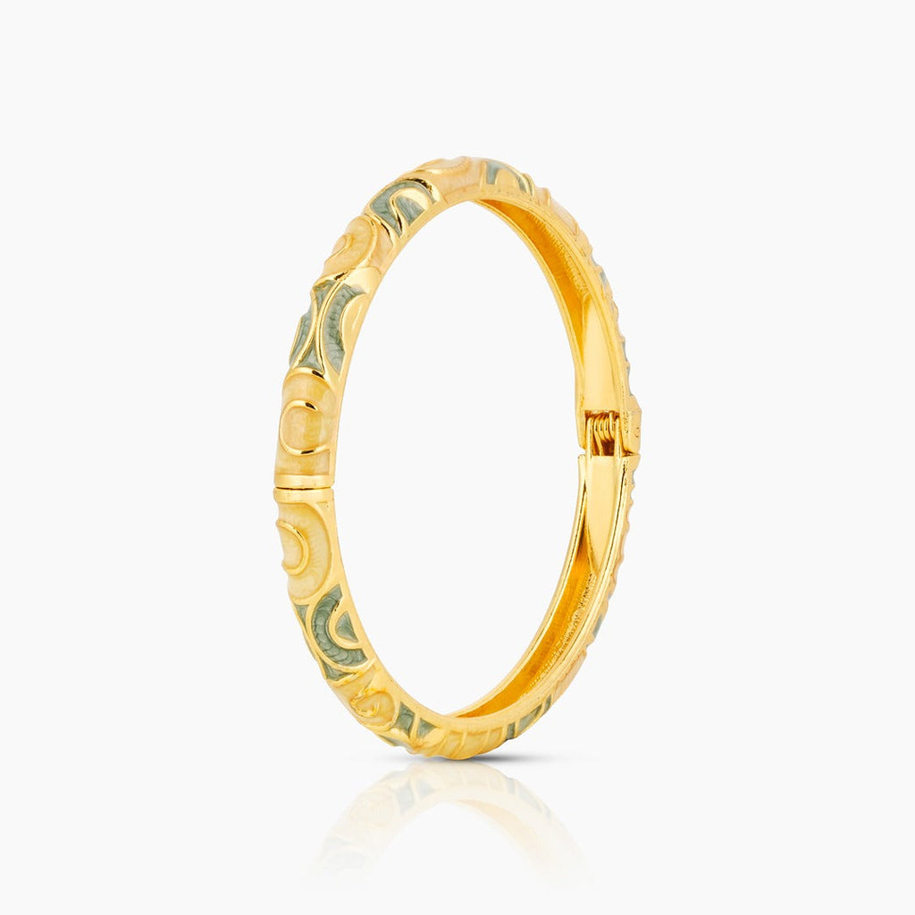 Blue & White Enamel Bangle