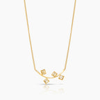 Delicate Square Diamond Necklace