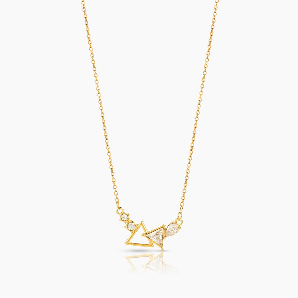 Delicate Triangle Diamond Necklace