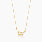 Delicate Triangle Diamond Necklace