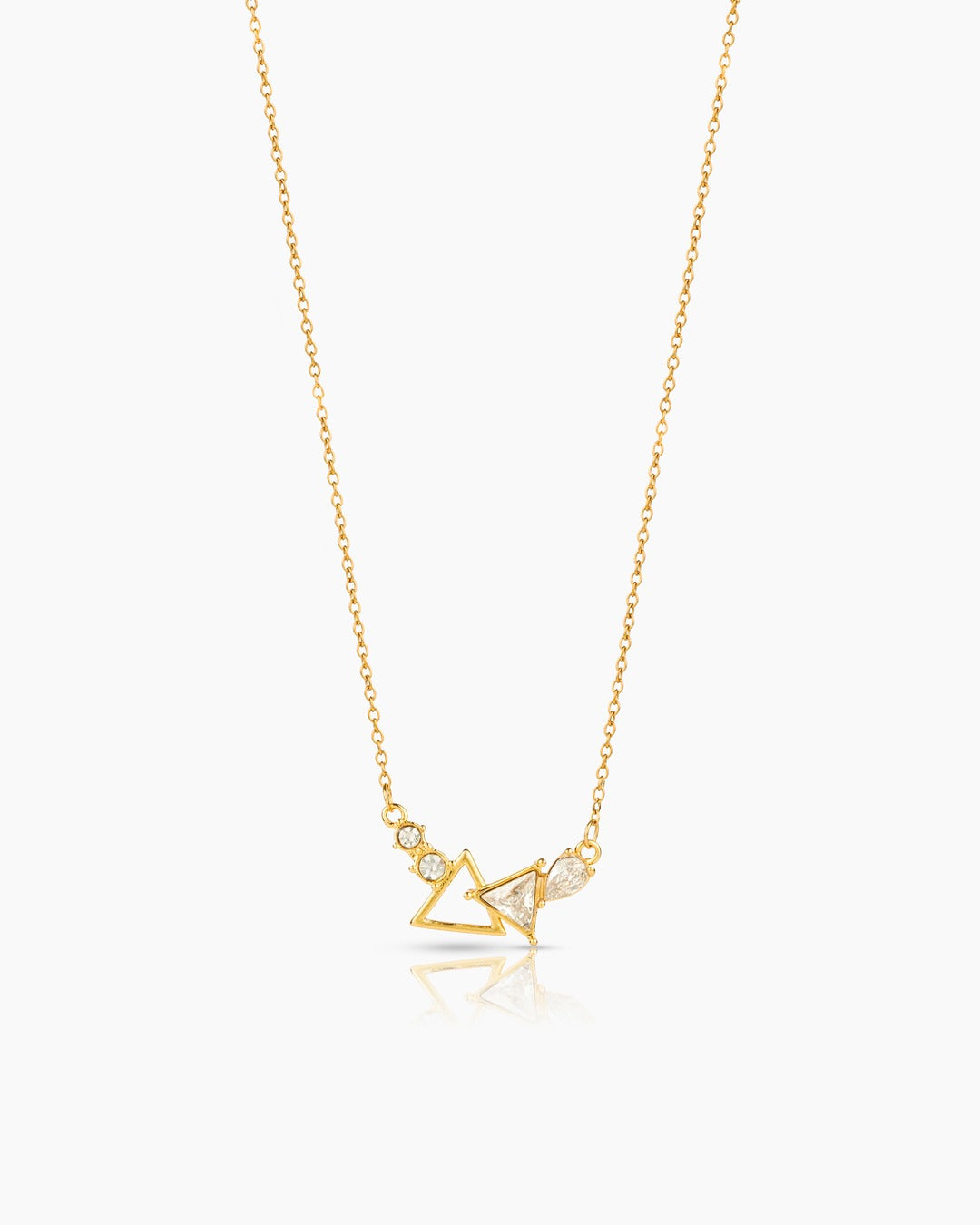 Delicate Triangle Diamond Necklace
