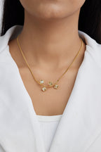 Delicate Square Diamond Necklace