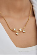 Delicate Square Diamond Necklace