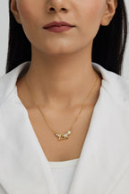 Delicate Triangle Diamond Necklace