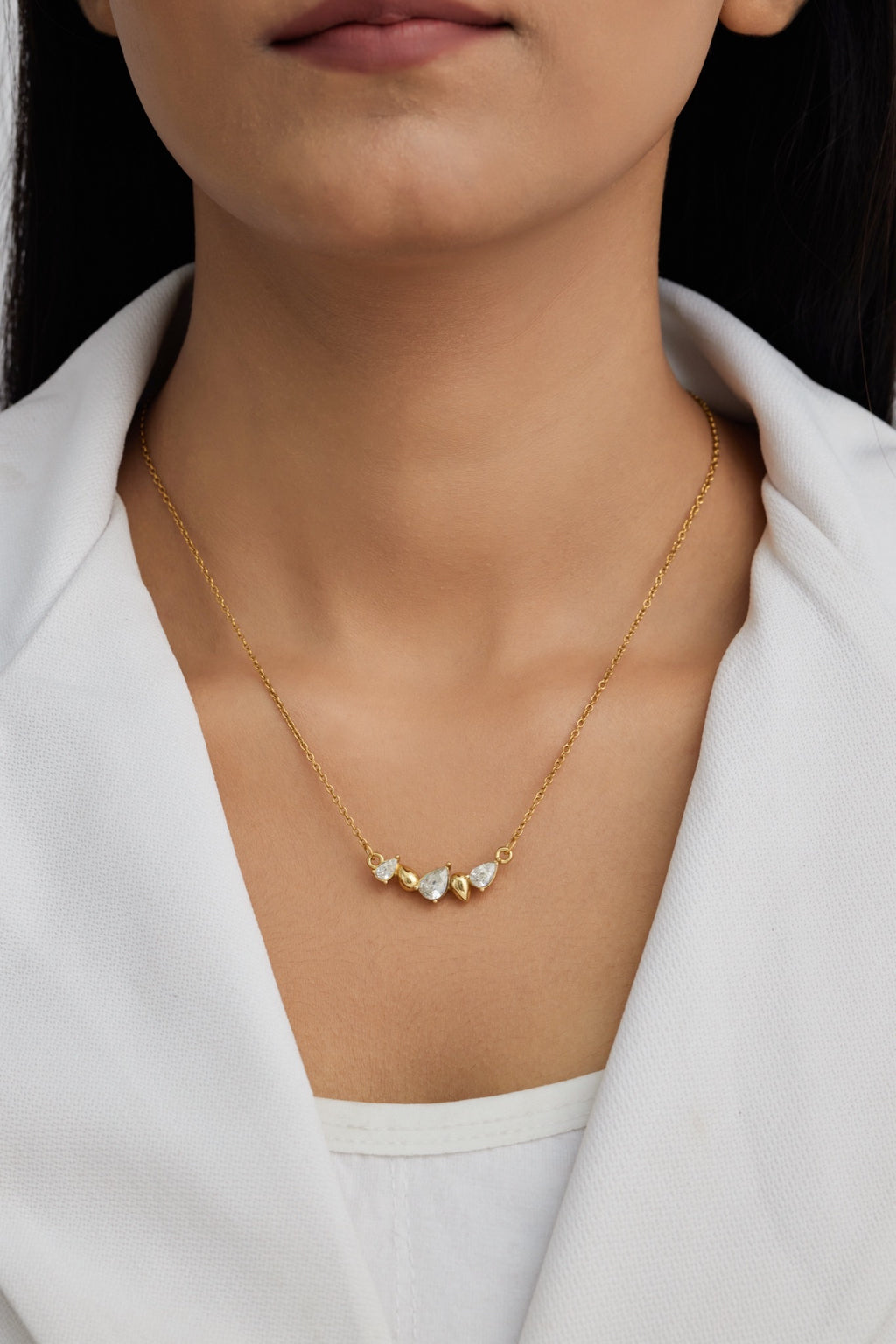 Diamond Teardrop Necklace