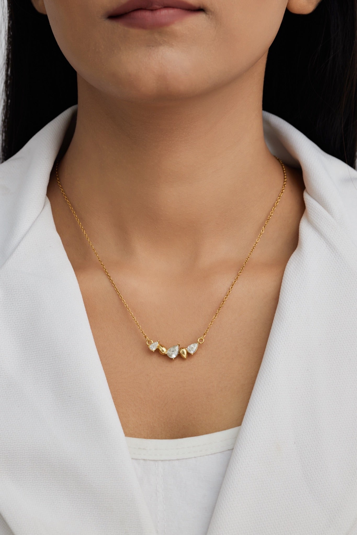 Diamond Teardrop Necklace