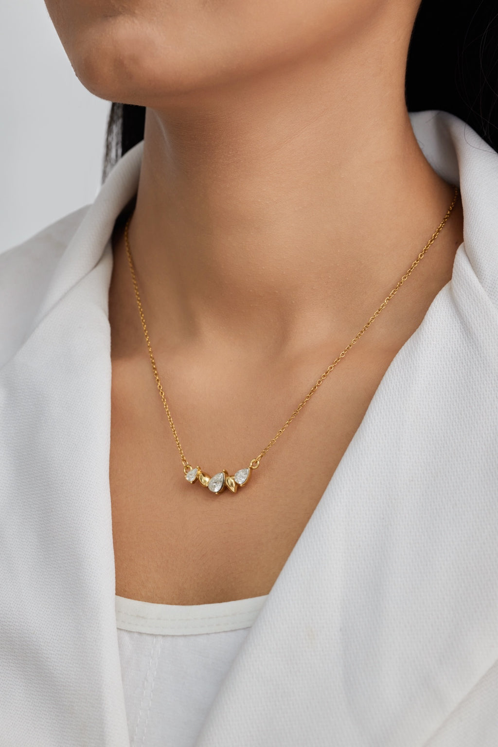 Diamond Teardrop Necklace