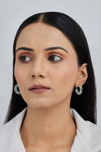Dreamy Blue Hoop Earrings