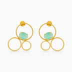 Gold Plated Interlocked Earrings