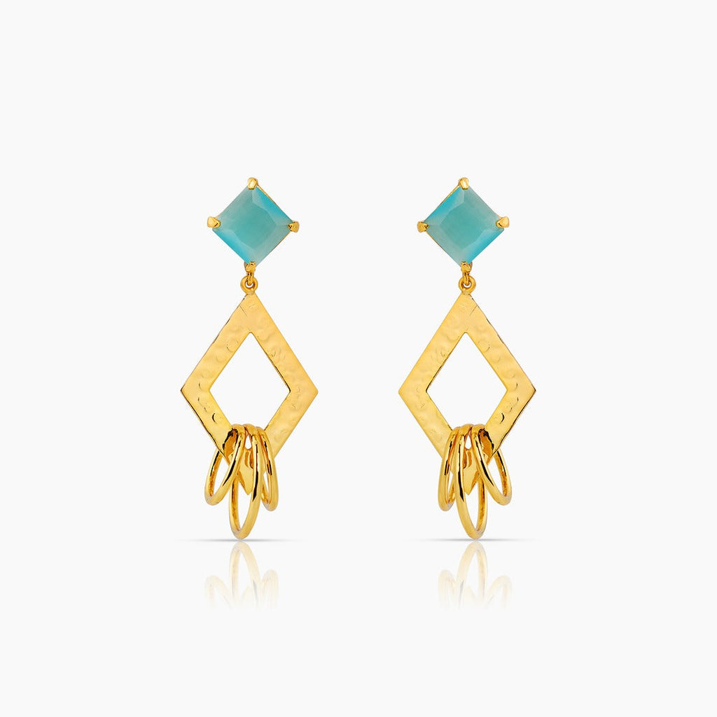 Gold Plated Dangle Earrings