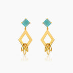 Gold Plated Dangle Earrings