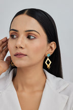 Gold Plated Dangle Earrings