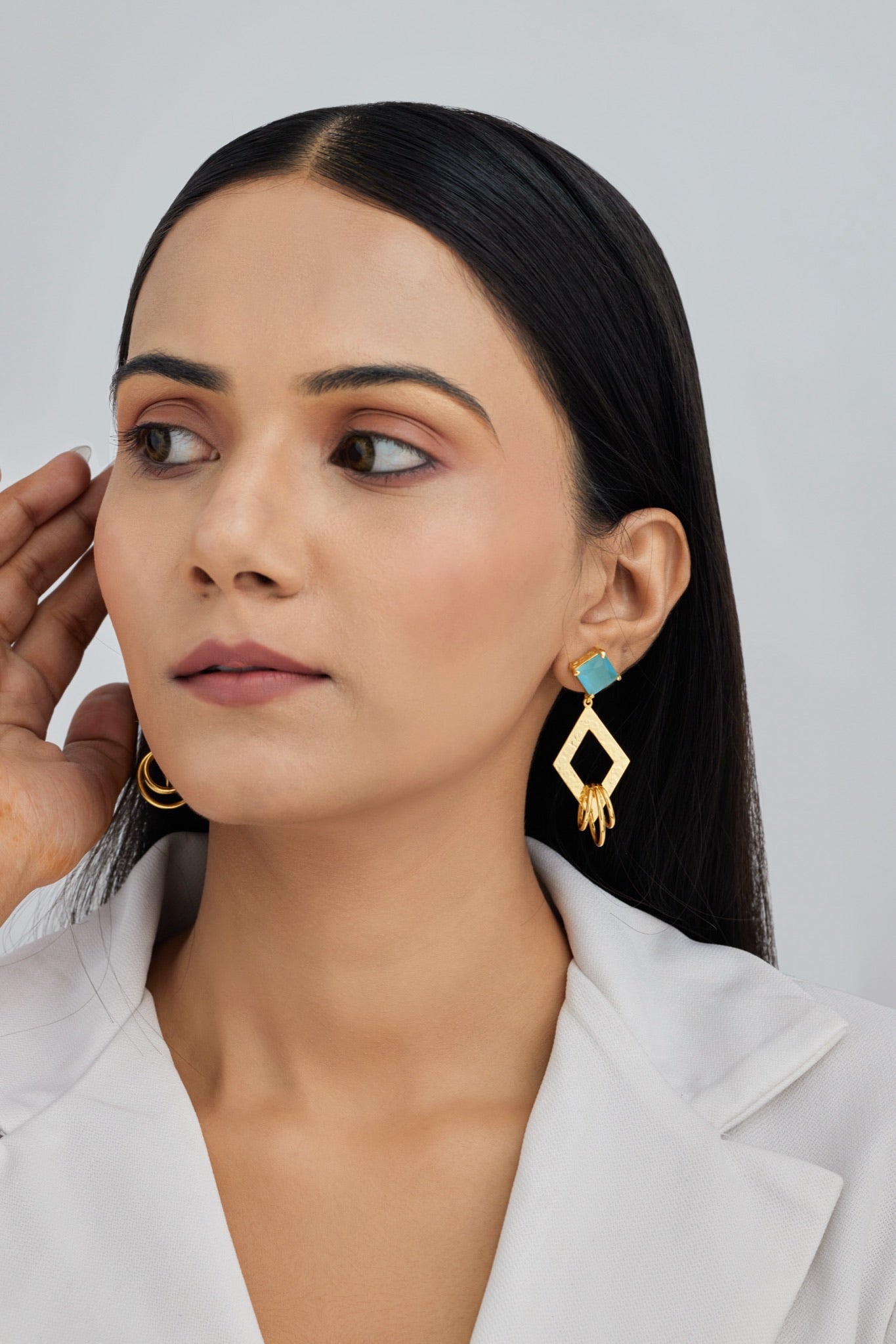 Gold Plated Dangle Earrings