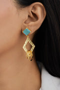 Gold Plated Dangle Earrings