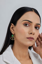 Gold Plated Ripple Earrings