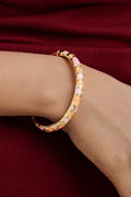 Pastel Pink & Orange Bubble Enamel Bangle