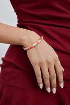 Pink & Blue Wave Enamel Bangle