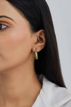 Sage Green Hoop Earrings