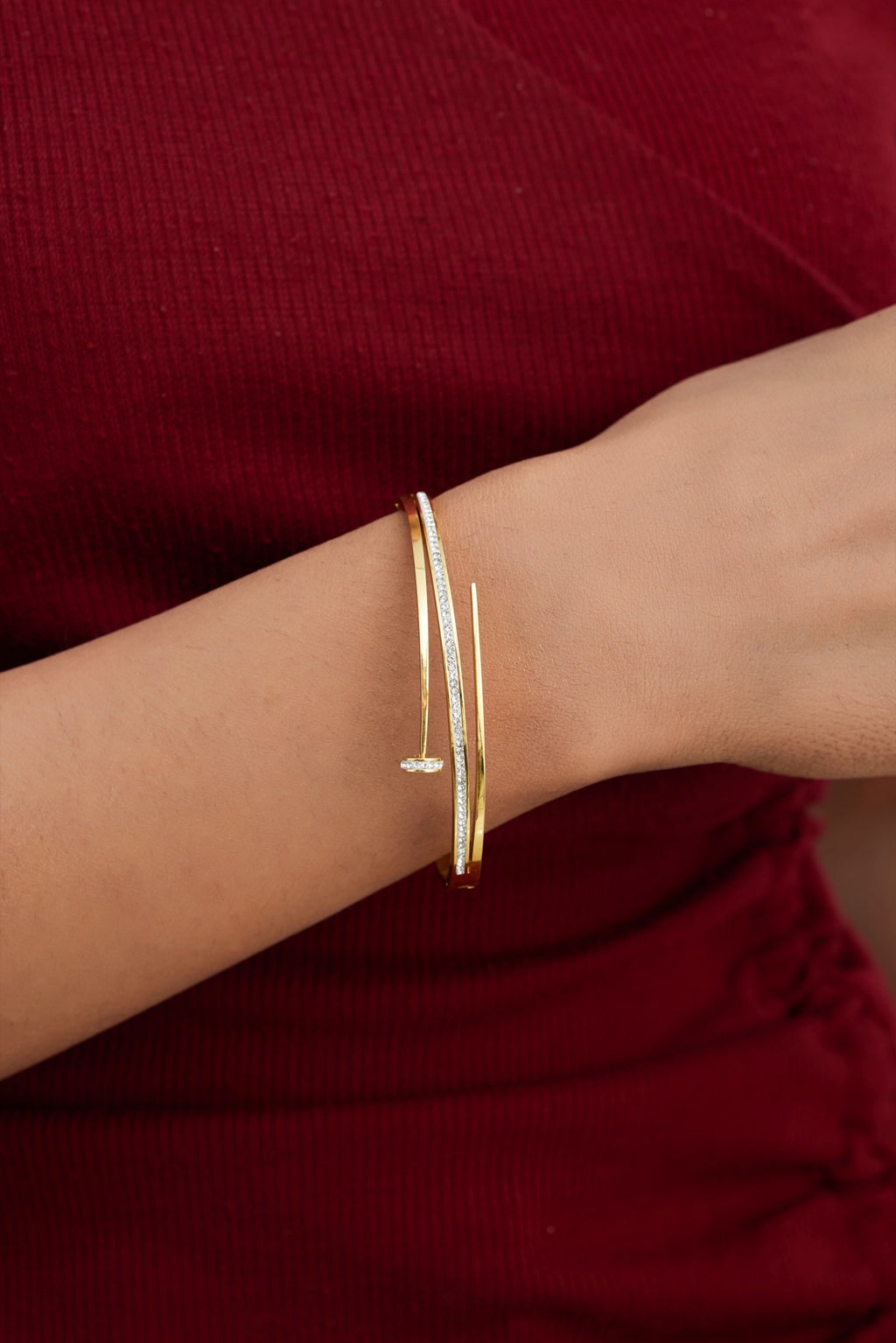 Stainless Steel Nail Bracelet